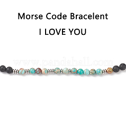 4шт 4 стиля натуральный смешанный драгоценный камень плетеные браслеты из бисера набор&nbsp;BJEW-TA00188