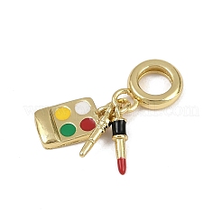 Латунная эмалевая помада европейские подвески-шармы KK-I358-007G