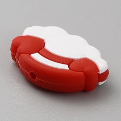 Облачные и радужные пищевые экологически чистые силиконовые бусины&nbsp;SIL-WH0014-33A