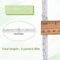 2 Yards Polyester mit Quastenbändern aus Kunststoffimitatperlen&nbsp;OCOR-GF0005-09A
