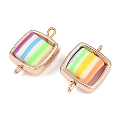 Пластиковая рамка ccb с бусинами из полимерной глины&nbsp;KK-D103-04G