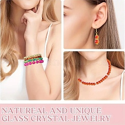 400 шт. 4 вида стеклянных бусин с эффектом кракле CCG-YW0001-20A