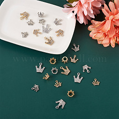 32 pièces 4 pendentifs en alliage de style strass&nbsp;PALLOY-TA0002-30