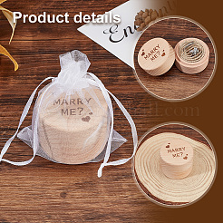 Деревянные ящики для хранения перстней CON-WH0086-063A