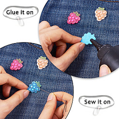 20 шт. двухцветных стразовых накладок&nbsp;PATC-TA0001-07D