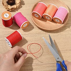 6 рулон круглого вощеного полиэфирного шнура 6 цветов&nbsp;YC-YW0001-08A