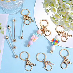 Набор для самостоятельного изготовления брелока из сплава с бусинами DIY-SC0024-54KCG