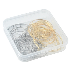 64 шт. 8 стиля фурнитуры для сережек-колец из хирургической нержавеющей стали 316 STAS-FS0001-33