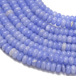 Синтетические синие кружевные бусины из агата G-Z110-B05-2x4mm