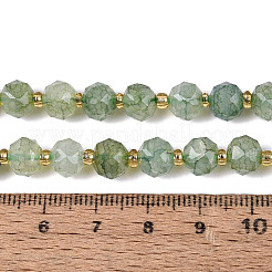 Brins de perles de verre craquelé transparentes teintées à effet ombré&nbsp;GLAA-Q111-8MM-02