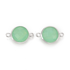 Соединители звеньев латуни стеклянные&nbsp;KK-C228-03P