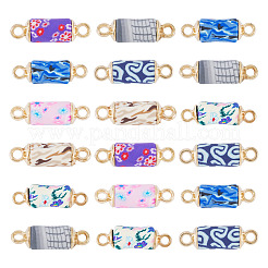 20 Stück Polymer Clay Säulenglieder Verbinder Charms&nbsp;CLAY-TADJ0001-02