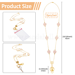 Держатель для карточек с эмалью из цветного сплава&nbsp;HJEW-FH00047