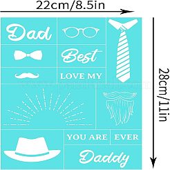 Самоклеящийся трафарет для шелкографии DIY-WH0173-051