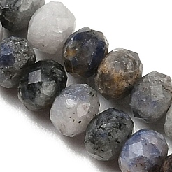 Натуральное синее пятно нитки из бисера яшмы G-D347-B06