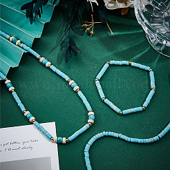 2 нити синтетических бусин из окрашенной императорской яшмы&nbsp;G-PA0001-54