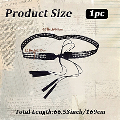 Ремни-цепочки с кисточками из искусственной кожи в стиле бохо AJEW-WH20033-096AS-B