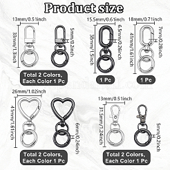 Подвесные украшения из сплава 8 шт.&nbsp;HJEW-NB00267