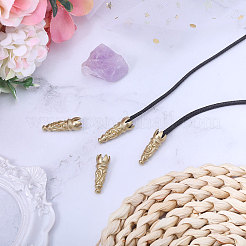 4 шт. латунные наконечники для шнура&nbsp;KK-CA0003-73C