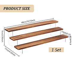 3-ярусная подставка для дисплея минифигурок из прозрачного акрила ODIS-WH0043-73