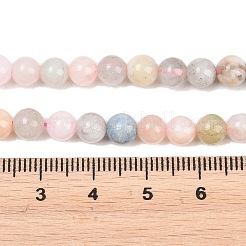 Natur morganite runde Perle Stränge&nbsp;G-I159-6mm