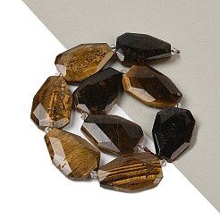 Природных тигровый глаз бисер нитей&nbsp;G-P548-B21-01