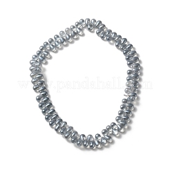 Perline di vetro palccato&nbsp;GLAA-WH0023-29A