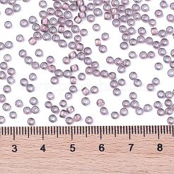 TOHOラウンドシードビーズ  日本製シードビーズ  （305)つの内側のカラークリスタル/赤面の裏地  8/0  3mm  穴：1mm  約222PCS /ボトル  10 G /ボトル&nbsp;SEED-JPTR08-0305