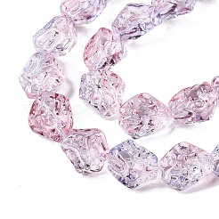 Стеклянные бусины с гальваническим покрытием &nbsp;EGLA-N012-09H