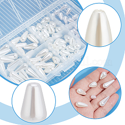 110 шт. каплевидные бусины из АБС-пластика с имитацией жемчуга MACR-AR0001-18