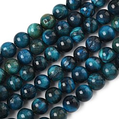 Нити из натурального тигрового глаза класса B G-F591-18-8mm-02