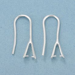 Обшивка стойки экологически чистыми латунными крючками для серег&nbsp;X-KK-D075-14S-RS