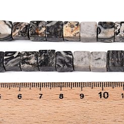 Натуральная карта каменные бусы пряди G-T139-8x8-20A