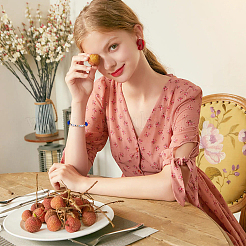 6шт. набор из 6-х цветных браслетов из акрила и полимерной глины с надписью «Big Sis» и бисером в форме сердца ccb&nbsp;BJEW-FI0001-53