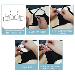 Ahademaker 300 шт. нейлоновые корсетные полоски DIY-GA0003-96