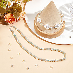 200 шт. латунные наконечники для бусин KK-BBC0015-90S-03