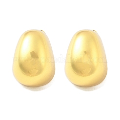 女性用ティアドロップ 304 ステンレススチール スタッド イヤリング  ゴールドカラー  20x15mm&nbsp;EJEW-A125-64G