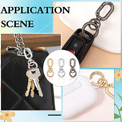 9 шт. 3 цвета поворотные застежки из сплава&nbsp;HJEW-ME00045