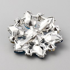 Zinklegierung Kristall Strass Schuhdekorationen&nbsp;FIND-WH0153-07C
