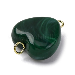 Подвески-сердечки в виде акриловых имитаций драгоценных камней PALLOY-JF03510-02