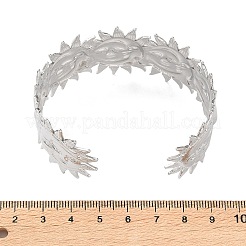 Браслеты-манжеты из нержавеющей стали 304 для женщин BJEW-P364-01A-P