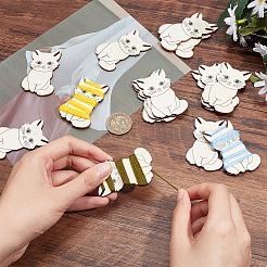 Деревянные намоточные пластины DIY-WH0430-031B