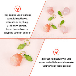 4 шт. подвески из натурального агата G-OC0005-53