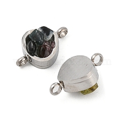 Подвески-треугольники из натуральной смешанной каменной крошки из нержавеющей стали 304&nbsp;KK-P300-28P