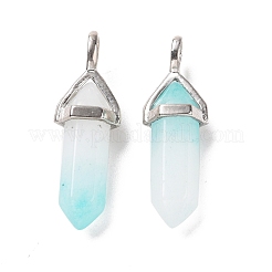 Natürliche weiße Jade spitzen Anhänger&nbsp;G-K329-31P