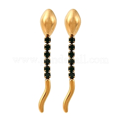 Pendientes de serpiente de acero inoxidable 304&nbsp;EJEW-A136-03B-G