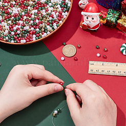 2000 шт. 2 стиля искусственный жемчуг и позолоченные акриловые бусины&nbsp;OACR-AR0001-32B