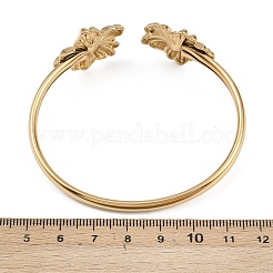 Браслеты-манжеты из нержавеющей стали 304 для женщин&nbsp;LS-BJEW-A147-01A-G