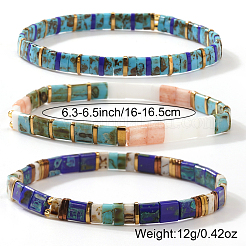 3 Stück sommerliches Strandarmband aus Glasperlen für Damen&nbsp;AA5917