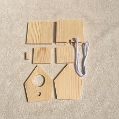 Деревянные птичьи гнезда BIRD-PW0001-072